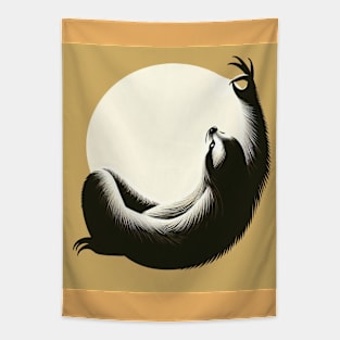 Sloth On the Moon Tapestry