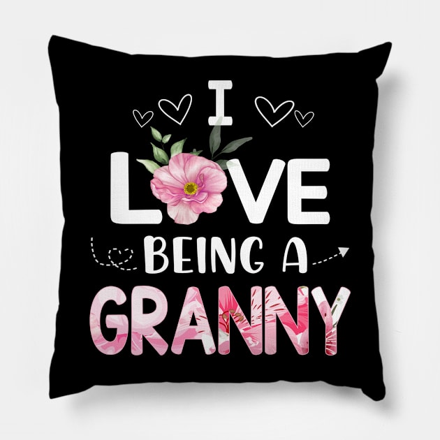 i love being a granny Pillow by Leosit