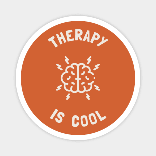 Therapy Is Cool - Mental Health Awareness Magnet