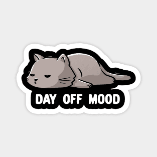 Day Off Mood Cute Lazy Cat Gift Magnet