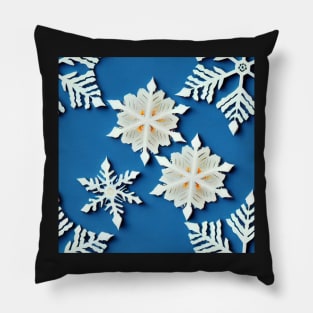 Snowflakes falling Pillow