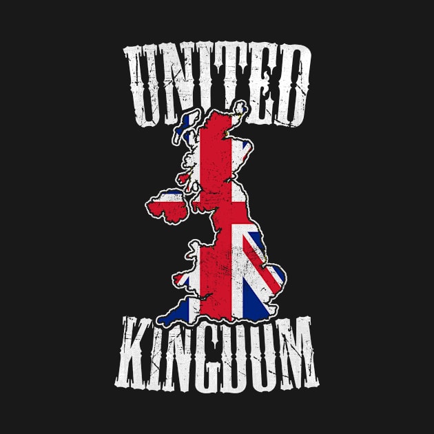 United Kingdom  Flag Map by EddieBalevo