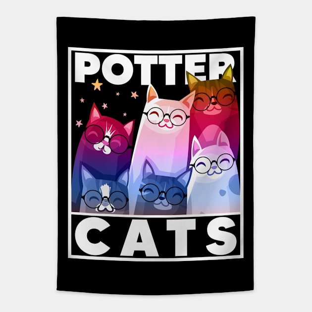 Potter Cats 5 Tapestry by TarikStore