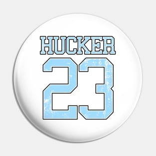 HUCKER Twenty Three Collegiate Blue Pin