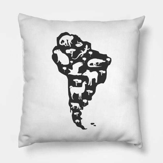 South America Pillow by Urban_Vintage