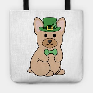 St Patrick French Bulldog Cream Tote