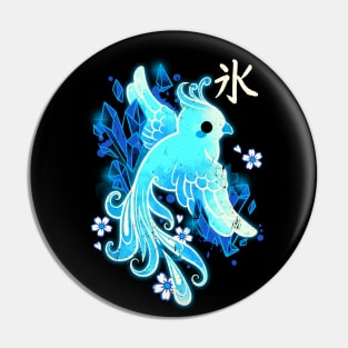 Ice phoenix kawaii Pin