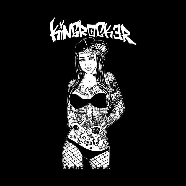 Vida Loca Tattooed Girl by Kingrocker Clothing