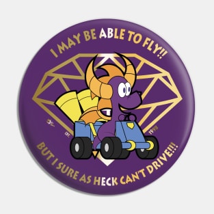 Spyro The Drivin' Dargon Pin