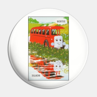 Bertie the Bus Vintage Card Pin