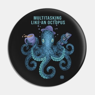 Funny multitasking octopus :) Pin