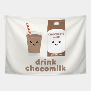 Drink milk chocolate Kawaii choco milk carton Tapestry