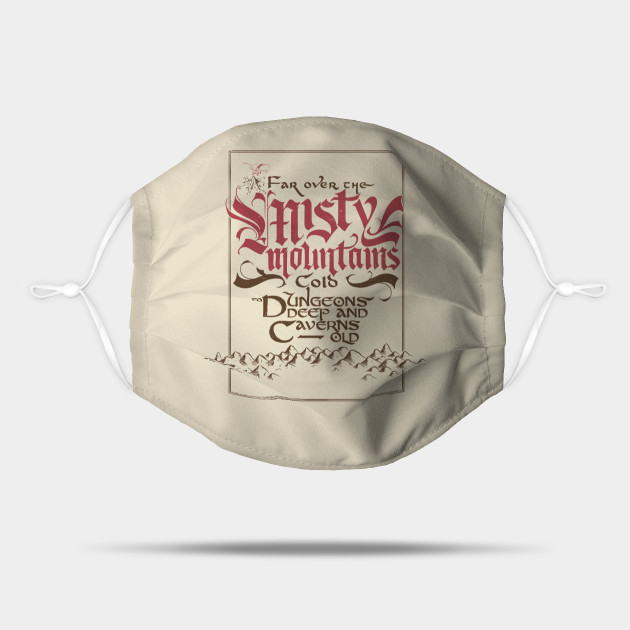 Misty Mountains Hobbit Mask Teepublic Au