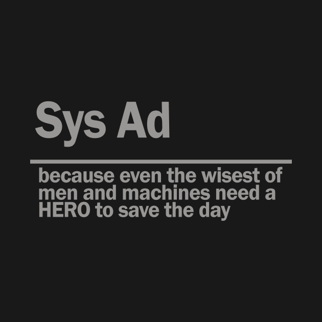 sys ad by the IT Guy 