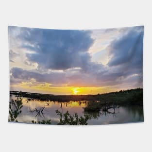 Florida Keys Golden Hour Backcountry Sunset Tapestry