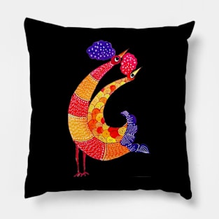 Peacocks Colorful Pillow