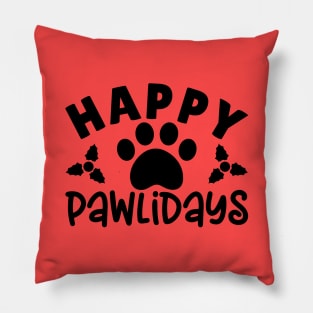 Happy Pawlidays Pillow