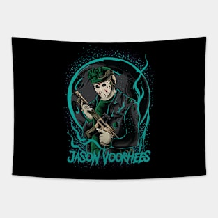 Jason Voorhees Friday The 13th Army Tapestry