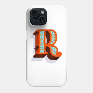 R lettering design Phone Case