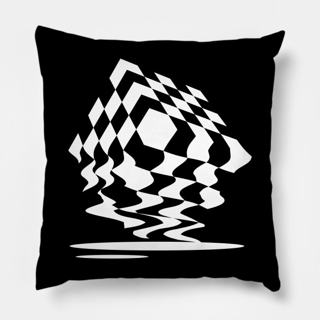 melting cube Pillow by lkn