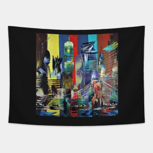 City of New York America Abstract 629 Tapestry