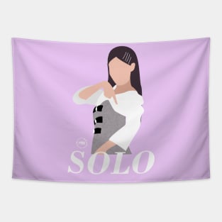 jennie solo silhouette design Tapestry