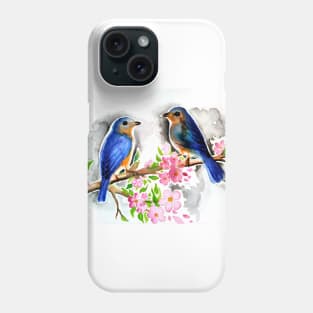 birds and flowers Phone Case