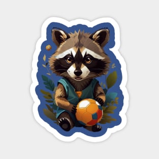 racoon natural art ilustrator Magnet