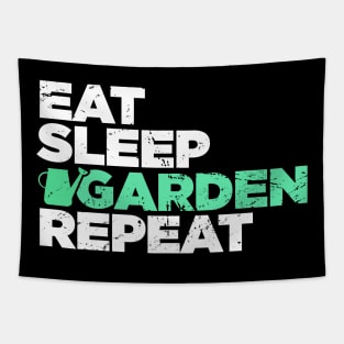 Eat, Sleep, Garden | Funny Gardening Graphic Tapestry