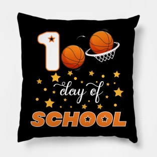 100 Days of school Basketball kids Pillow