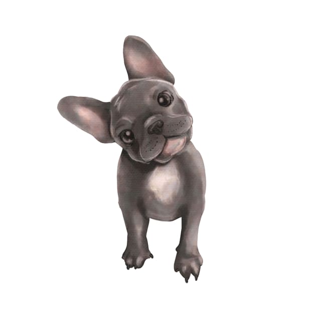 Puppy Frenchie by ArtInPi