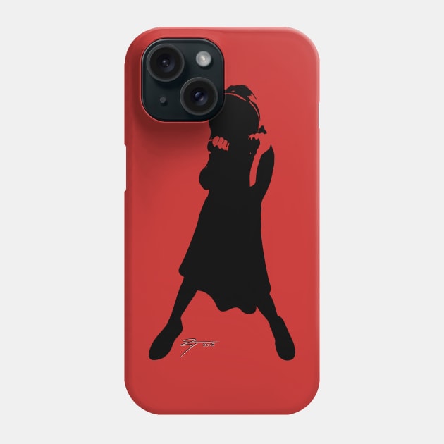 Emily (Black & Red) Phone Case by Tunstall