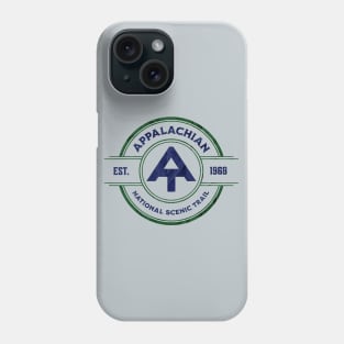 Appalachian National Scenic TRail AT Round Vintage Blue Phone Case