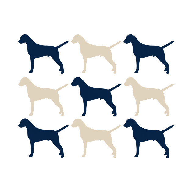 Dalmatian Dogs in Navy blue and Cream by Bridgett3602