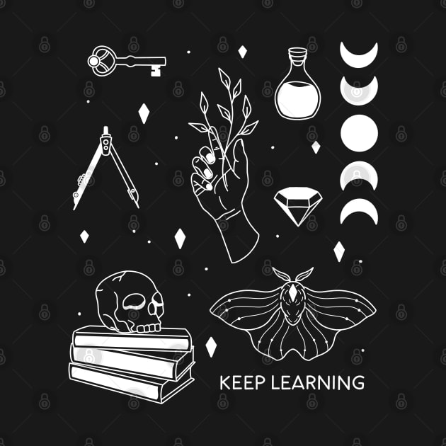 Keep Learning - White Version by Tebscooler