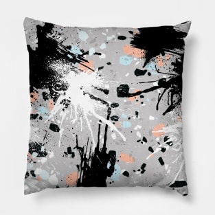 Abstract Splatter Artwork Pillow