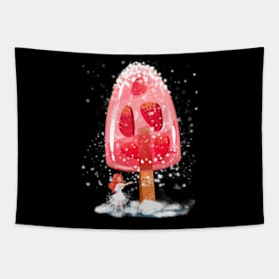 Ice cream girl - Hameoart Tapestry