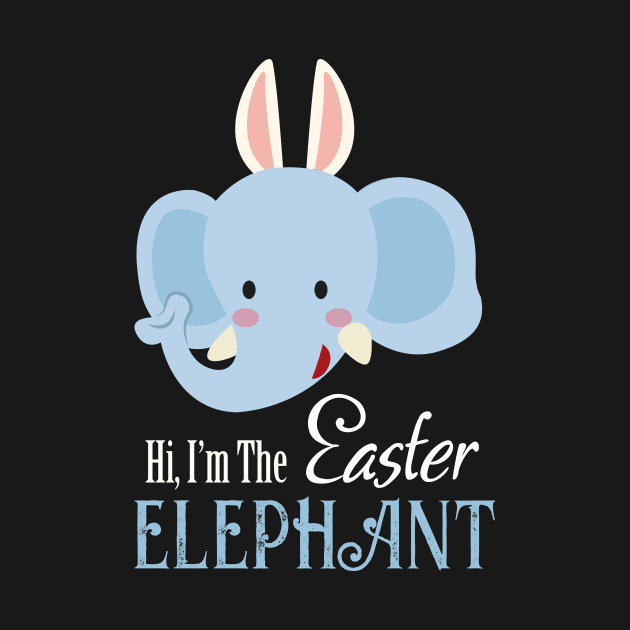 Cute And Bunny Elephant Easter Bunny by CarleyMichaels