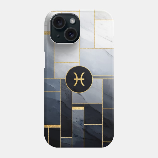 Pisces Zodiac Sign Pattern Phone Case by MadCanvas