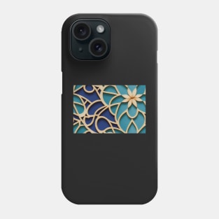 Flower Moroccan Tile Pattern Phone Case