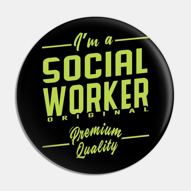 Best Personalized Gift Idea for Social Worker Pin by MadArting1557