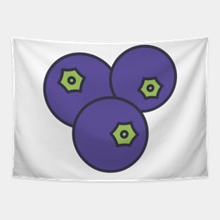 Cute Blueberry Tapestry