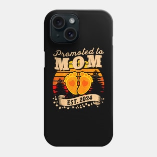 Promoted to Mom Est 2024 New Mommy Mother's Day Phone Case