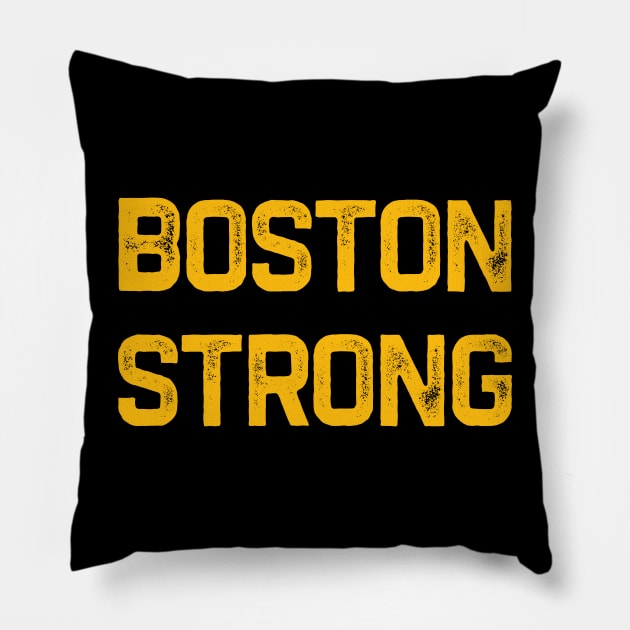 Boston Strong Pillow by tiden.nyska