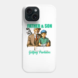 Golf Golfing Father Son Matching Dad Phone Case