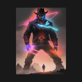 Red Dead neon Cowboy T-Shirt