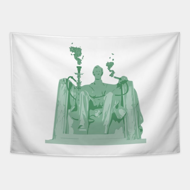 Lincoln | Honest Hookah Tapestry by moose_cooletti