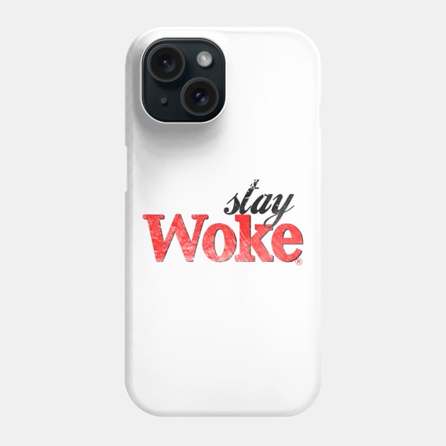 Stay Woke (distressed variant) Phone Case by GoldenGear