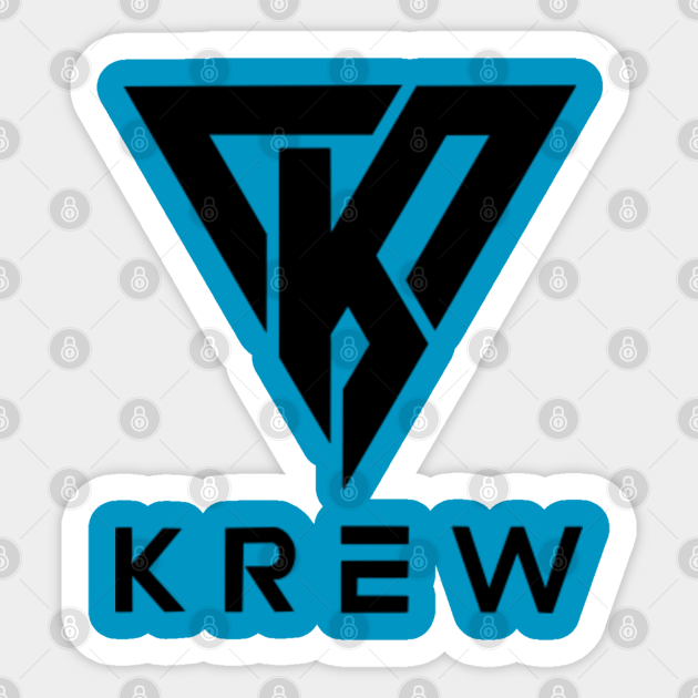 Krew Logo Funneh Sticker Teepublic - funneh and the krew roblox games