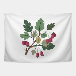 Missouri State Flower Hawthorn Tapestry